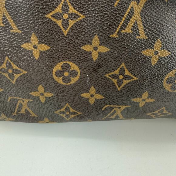 Louis Vuitton Monogram Speedy 30 Boston Bag Hand Brown M41526 Made in USA 2006 - Picture 9 of 16